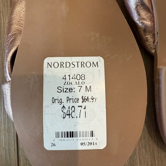 Jeffrey Campbell Rose Gold Metallic Genuine Leather Sandals - Picture 7 of 10